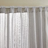 Design Studios Haven Smoke Stripe Concealed Tab Top Curtains