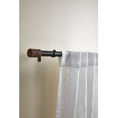 Design Studios Contempo Curtain Rod &amp; Finials Set