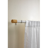 Design Studios Contempo Curtain Rod &amp; Finials Set