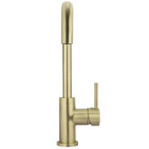Meir Round Kitchen Sink Mixer With Square Gooseneck