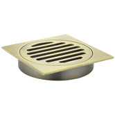 Meir 100mm Solid Brass Trapscrew Floor Waste