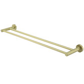 Meir Round 600mm Double Brass Towel Rail