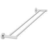 Meir Round 600mm Double Brass Towel Rail