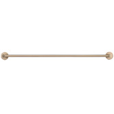 Meir Round 600mm Double Brass Towel Rail
