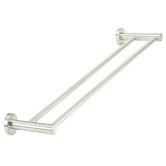 Meir Round 600mm Double Brass Towel Rail
