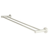 Meir Round 600mm Double Brass Towel Rail