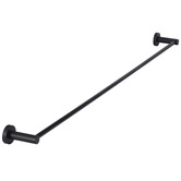 Meir Round 900mm Single Brass Towel Rail