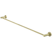 Meir Round 900mm Single Brass Towel Rail