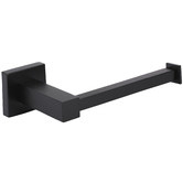 Meir Square Matte Black Toilet Roll Holder
