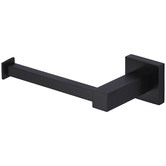 Meir Square Matte Black Toilet Roll Holder