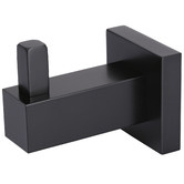 Meir Matte Black Square Robe Hook