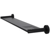 Meir Round 645mm Matte Black Bathroom Shelf