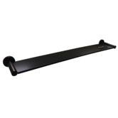 Meir Round 645mm Matte Black Bathroom Shelf