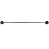Meir Round 645mm Matte Black Bathroom Shelf