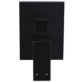 Meir Matte Black Square Diverter Mixer