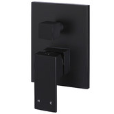 Meir Matte Black Square Diverter Mixer