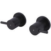 Meir Round Quarter Turn Wall Tap Assemblies