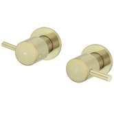 Meir Round Quarter Turn Wall Tap Assemblies