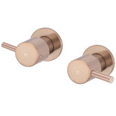 Meir Round Quarter Turn Wall Tap Assemblies