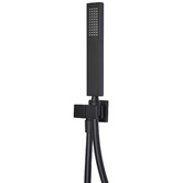 Meir Square Matte Black Hand-held Shower on Bracket