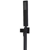 Meir Square Matte Black Hand-held Shower on Bracket