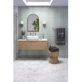 Meir Round 600mm Double Brass Towel Rail