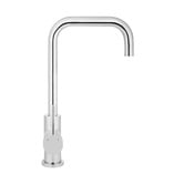 Meir Round Kitchen Sink Mixer With Square Gooseneck