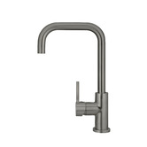 Meir Round Kitchen Sink Mixer With Square Gooseneck