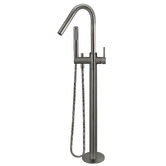 Meir Floor Mounted Bath Spout &amp; Hand-Held Shower