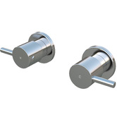Meir Round Quarter Turn Wall Tap Assemblies