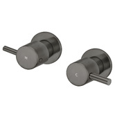 Meir Round Quarter Turn Wall Tap Assemblies