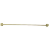 Meir Round 600mm Single Brass Towel Rail