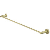 Meir Round 600mm Single Brass Towel Rail