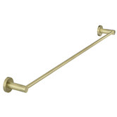 Meir Round 600mm Single Brass Towel Rail