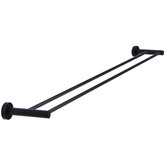 Meir Round 900mm Double Brass Towel Rail