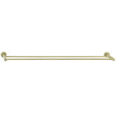 Meir Round 900mm Double Brass Towel Rail