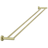 Meir Round 900mm Double Brass Towel Rail
