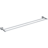 Meir Round 900mm Double Brass Towel Rail