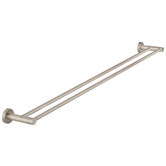 Meir Round 900mm Double Brass Towel Rail