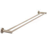 Meir Round 900mm Double Brass Towel Rail