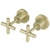 Meir 2 Piece Cross Handle Wall Top Assemblies
