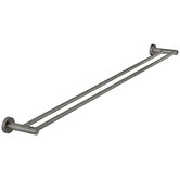 Meir Round 900mm Double Brass Towel Rail