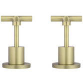 Meir 2 Piece Cross Handle Wall Top Assemblies
