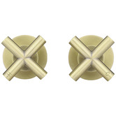 Meir 2 Piece Cross Handle Wall Top Assemblies