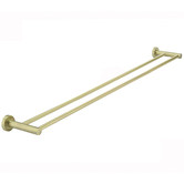 Meir Round 900mm Double Brass Towel Rail