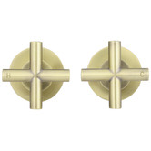 Meir 2 Piece Cross Handle Wall Top Assemblies