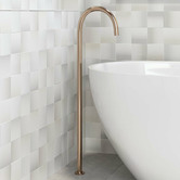 Meir Curved Floor Mounted Bath Spout