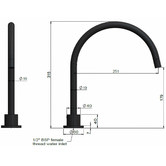 Meir Round High-Rise Swivel Bath Hob Spout