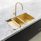 Meir Lavello 430mm Stainless Steel Sink Colander