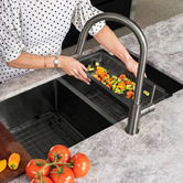 Meir Lavello 430mm Stainless Steel Sink Colander